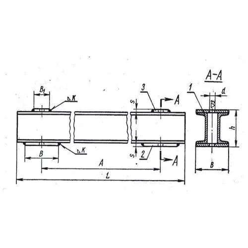 Балки опорных подвесок трубопроводов