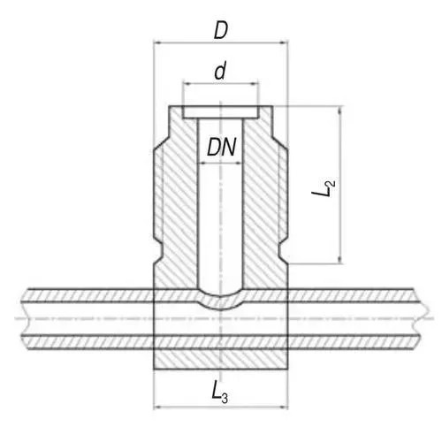 Штуцер ответвительный со стопорением